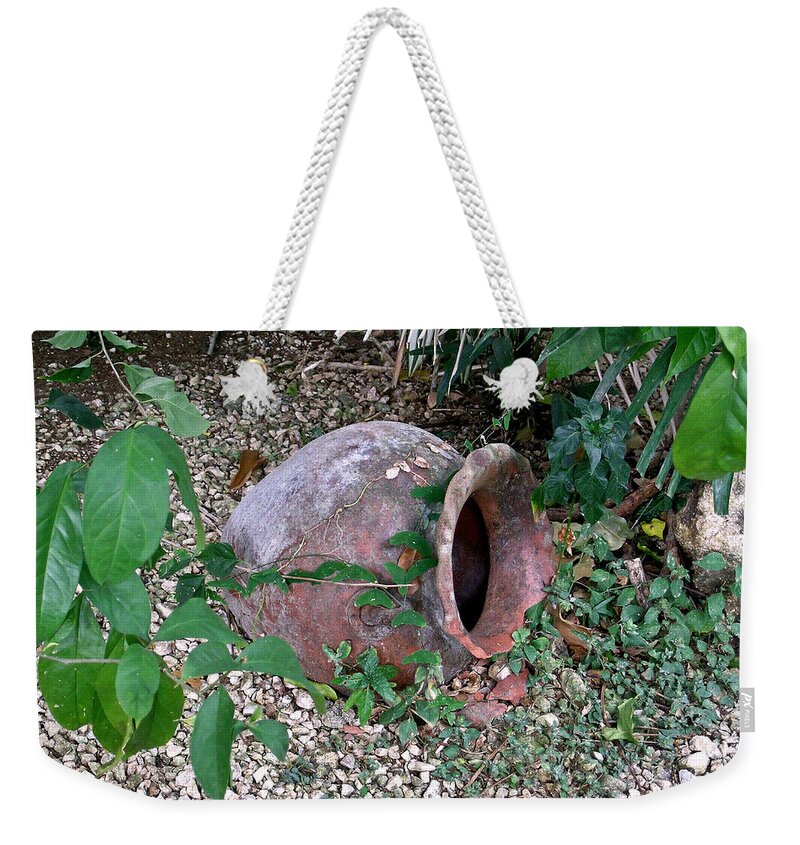 Ancient Weekender Tote Bag featuring the photograph Ancient Urn by Douglas Barnett