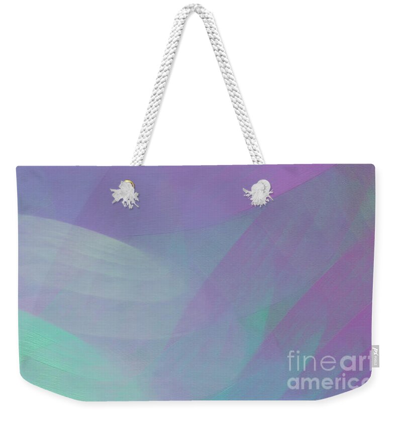 Abstract Weekender Tote Bag featuring the digital art Andee Design Abstract 85 2017 by Andee Design