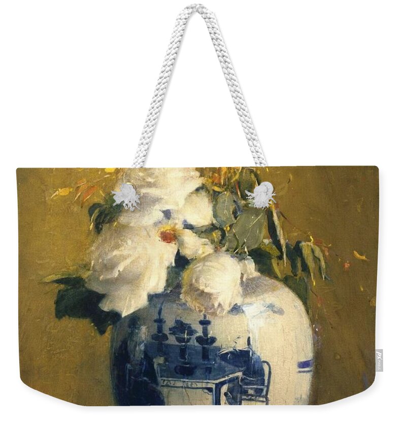Andreas Achenbach Weekender Tote Bag featuring the painting Andreas Achenbach by MotionAge Designs