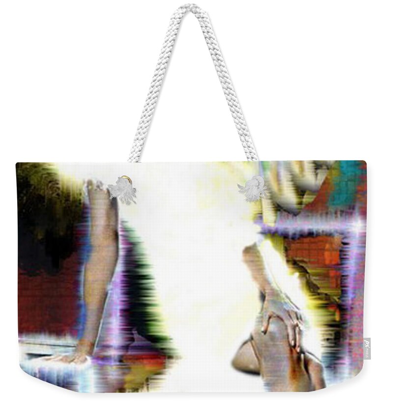 Angel Weekender Tote Bag featuring the digital art Angel Homage to Shanina Conway by Seth Weaver