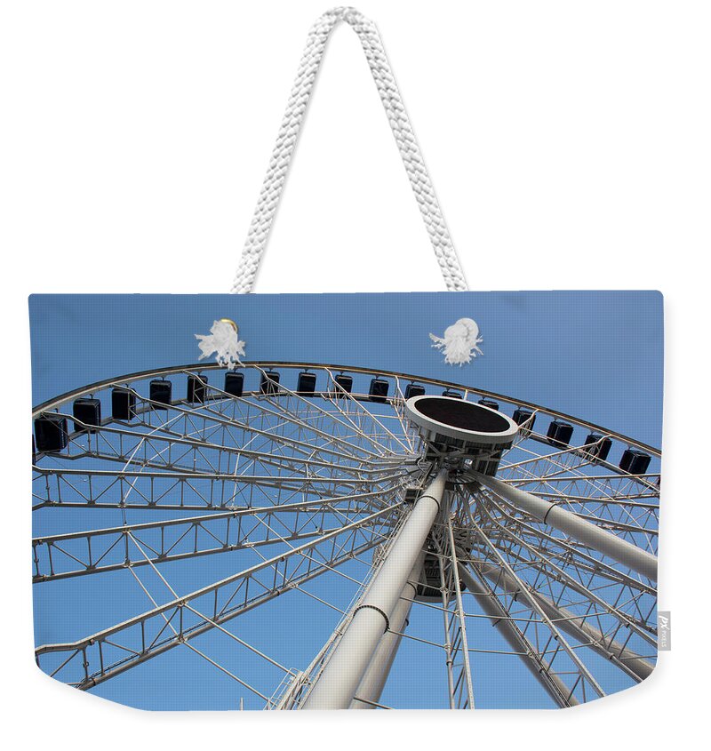 Ferris Weekender Tote Bag featuring the photograph Angles by John Black