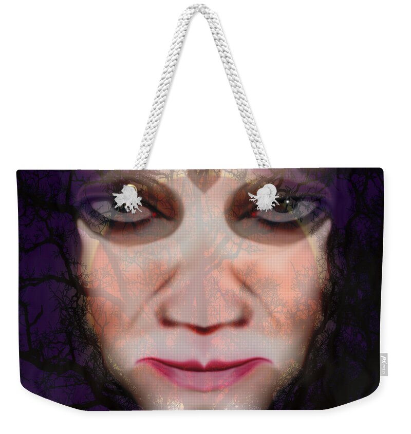 Halloween Weekender Tote Bag featuring the photograph Angry Monster #6 by Barbara Tristan