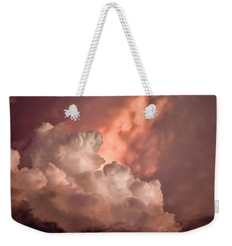 Clouds Weekender Tote Bag featuring the photograph Angry Sky by James Barber