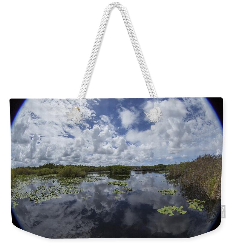 Fisheye Weekender Tote Bag featuring the photograph Anhinga Trail 86 by Michael Fryd