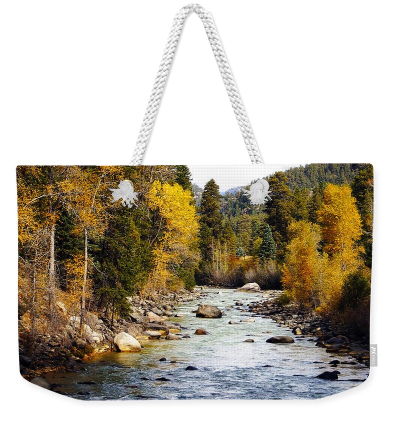 Animas River Weekender Tote Bag featuring the photograph Animas River by Kurt Van Wagner