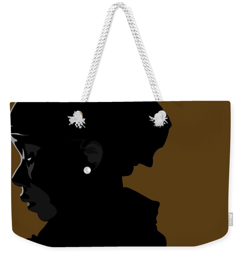  Weekender Tote Bag featuring the digital art Anisah by Scheme Of Things Graphics