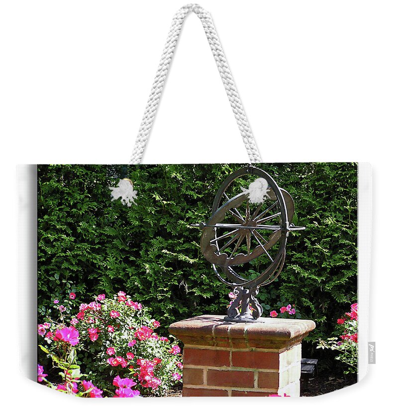 2d Weekender Tote Bag featuring the photograph Annapolis Garden Ornament by Brian Wallace