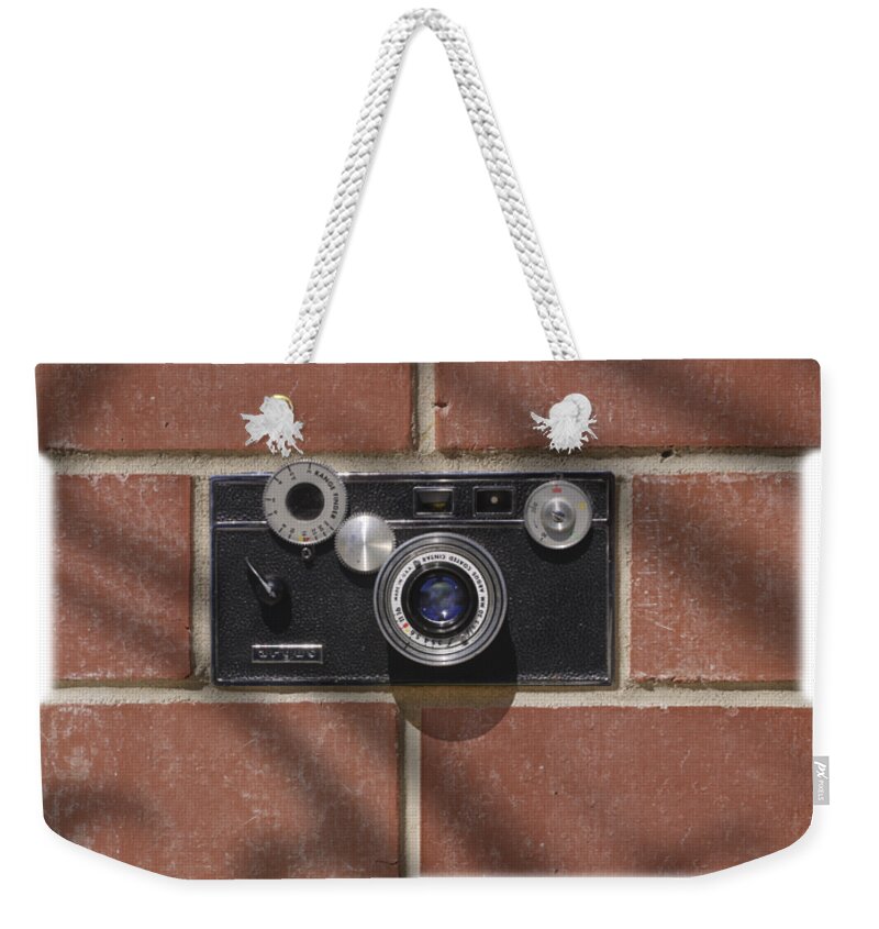 T-shirt Weekender Tote Bag featuring the digital art Another Brick . . 2 by Mike McGlothlen