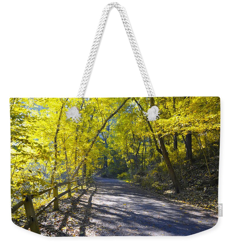 Fall Weekender Tote Bag featuring the photograph Another Fall in Philadelphia by Bill Cannon