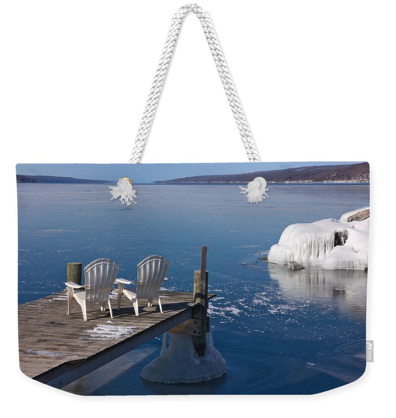 Snow Weekender Tote Bag featuring the photograph Anticipating Summer by Amanda Jones