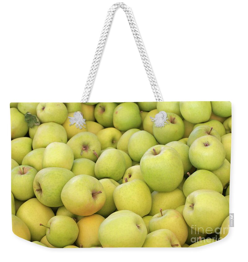  Agricultural Fair Weekender Tote Bag featuring the photograph Apples by Bruce Block