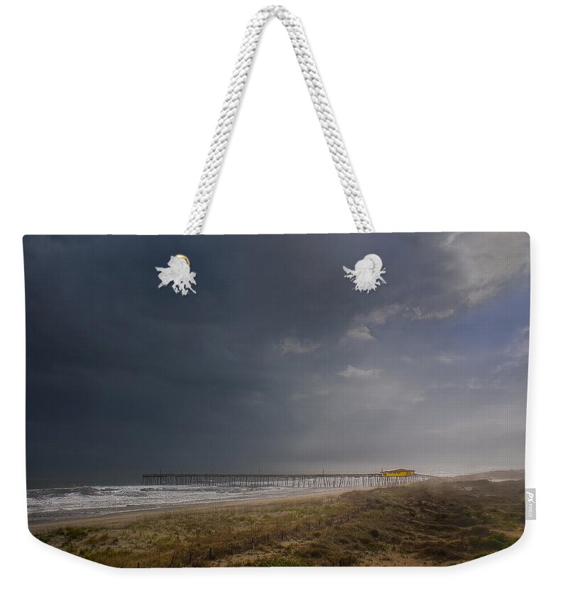 Cape Hatteras Weekender Tote Bag featuring the photograph Approaching Thunderstorm by Andreas Freund