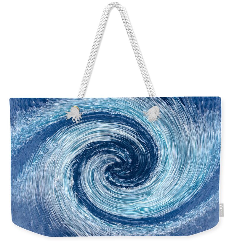 Water Weekender Tote Bag featuring the photograph Aqua Swirl by Keith Armstrong