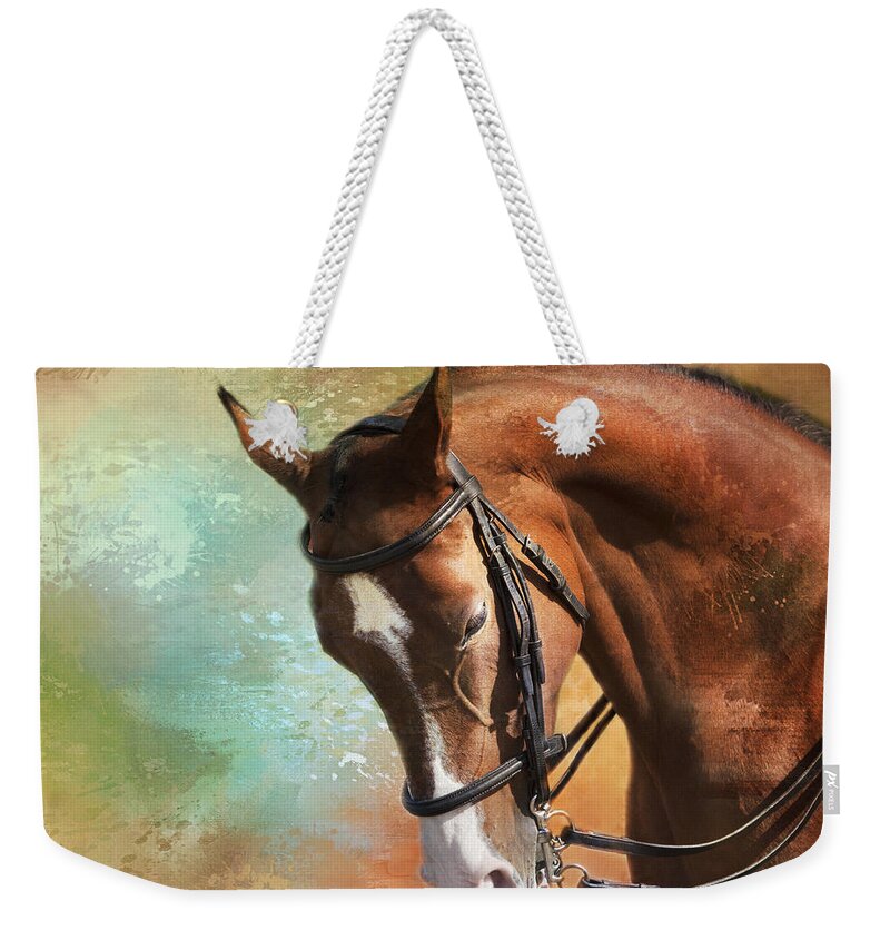 Horse Weekender Tote Bag featuring the photograph Arabian Horse by Theresa Tahara