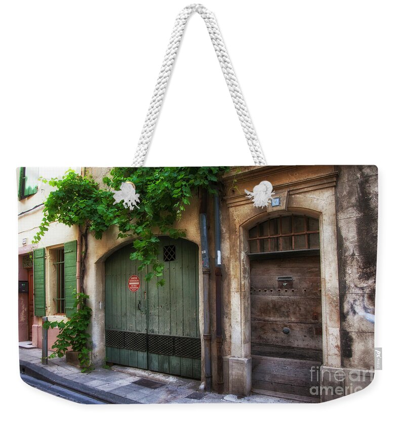 Arch Weekender Tote Bag featuring the photograph Arch Door by Timothy Johnson