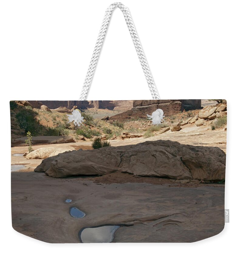 Arches Weekender Tote Bag featuring the photograph Arches National Park Park Avenue by Gary Langley