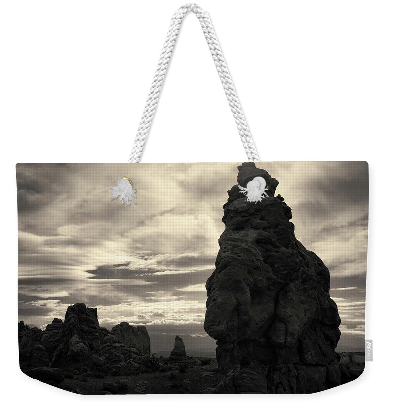 Arches Weekender Tote Bag featuring the photograph Arches NP IX Toned by David Gordon