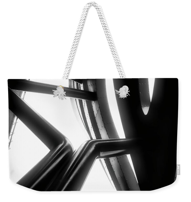 Architecture Weekender Tote Bag featuring the photograph Architectural Flow 03 by Mark David Gerson