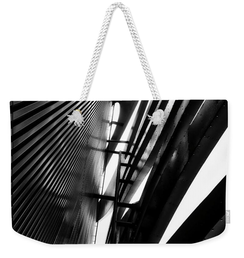 Architecture Weekender Tote Bag featuring the photograph Architectural Flow 05 by Mark David Gerson