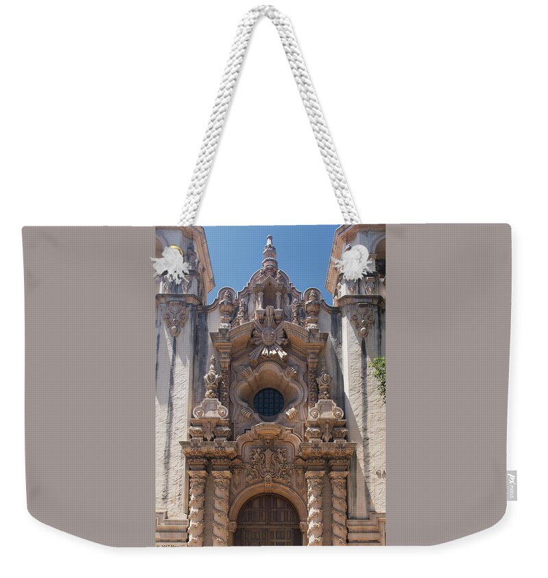 Balboa Park Weekender Tote Bag featuring the photograph Architecture At Balboa Park - 3 - Close-up by Hany J