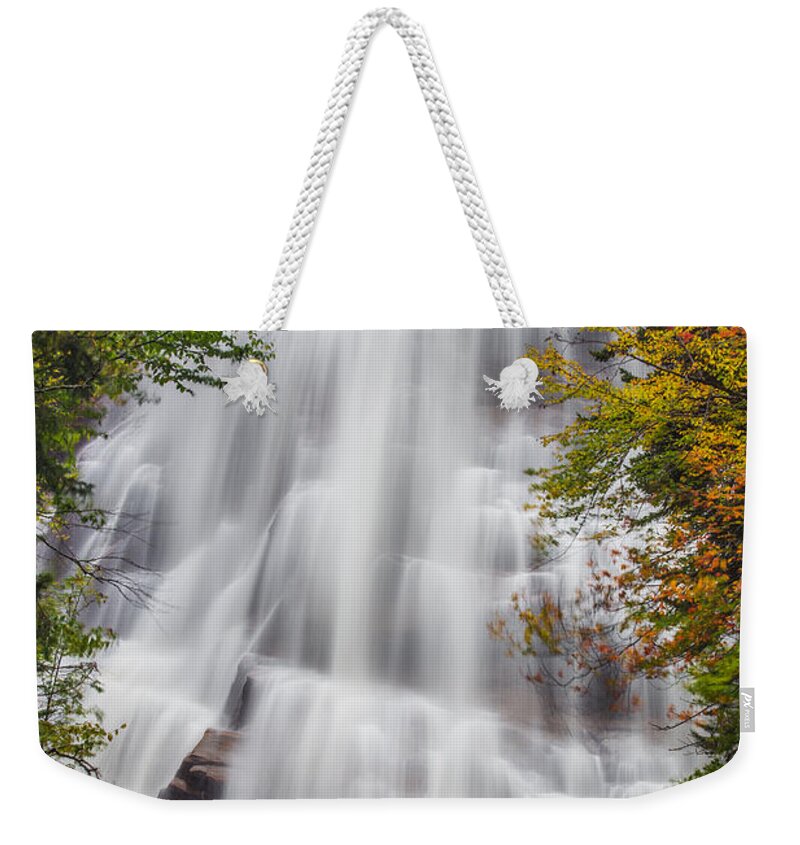 Arethusa Weekender Tote Bag featuring the photograph Arethusa Falls by White Mountain Images