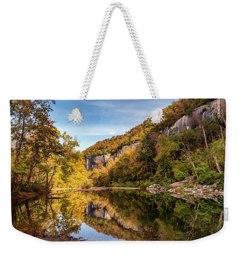 Arkansas Weekender Tote Bag featuring the photograph Around the Bend by James Barber