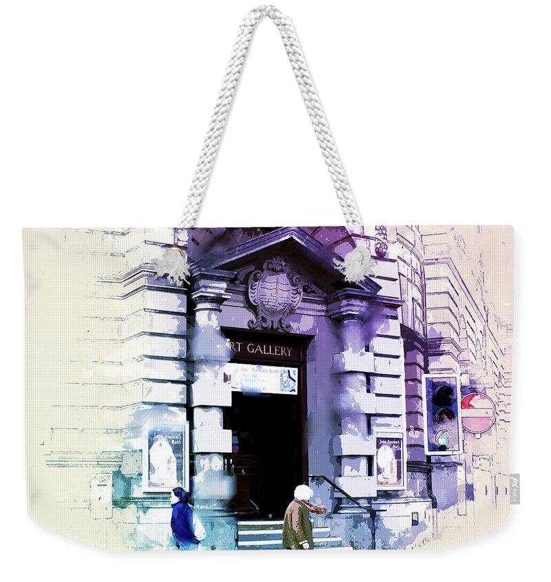 Art Weekender Tote Bag featuring the digital art Art Gallery by Art Di