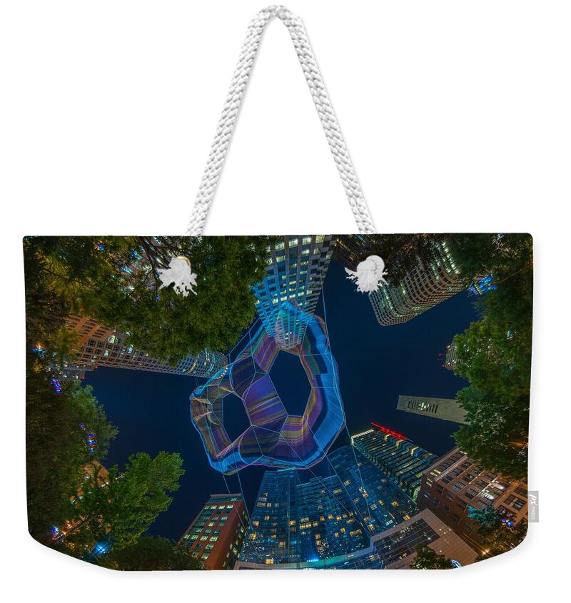 Art Weekender Tote Bag featuring the photograph Art on the Greenway 1 by Bryan Xavier