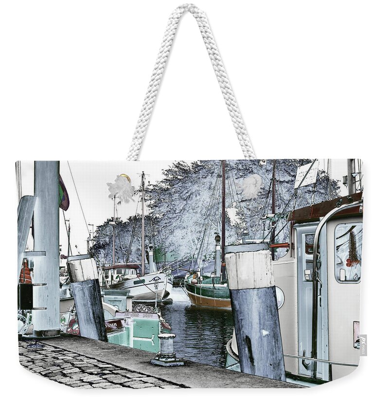 Art Photography Weekender Tote Bag featuring the photograph Art Print Boat 2 by Harry Gruenert