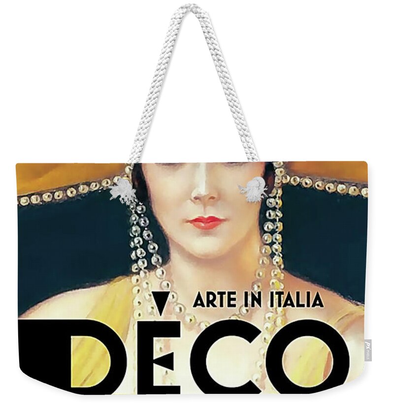 Arte Weekender Tote Bag featuring the digital art Arte in Italia by Chuck Staley