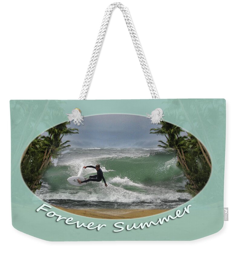 Surf Weekender Tote Bag featuring the photograph Forever Summer 2 by Linda Lees