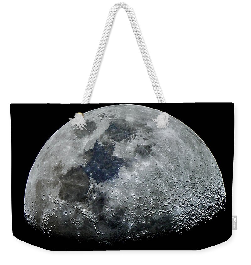 Moon Weekender Tote Bag featuring the photograph Color Moon by Mark Jackson