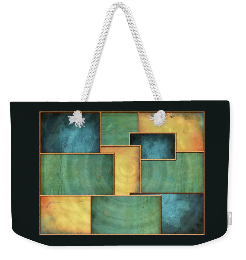 Color Weekender Tote Bag featuring the painting A Light Well by Deborah Smith