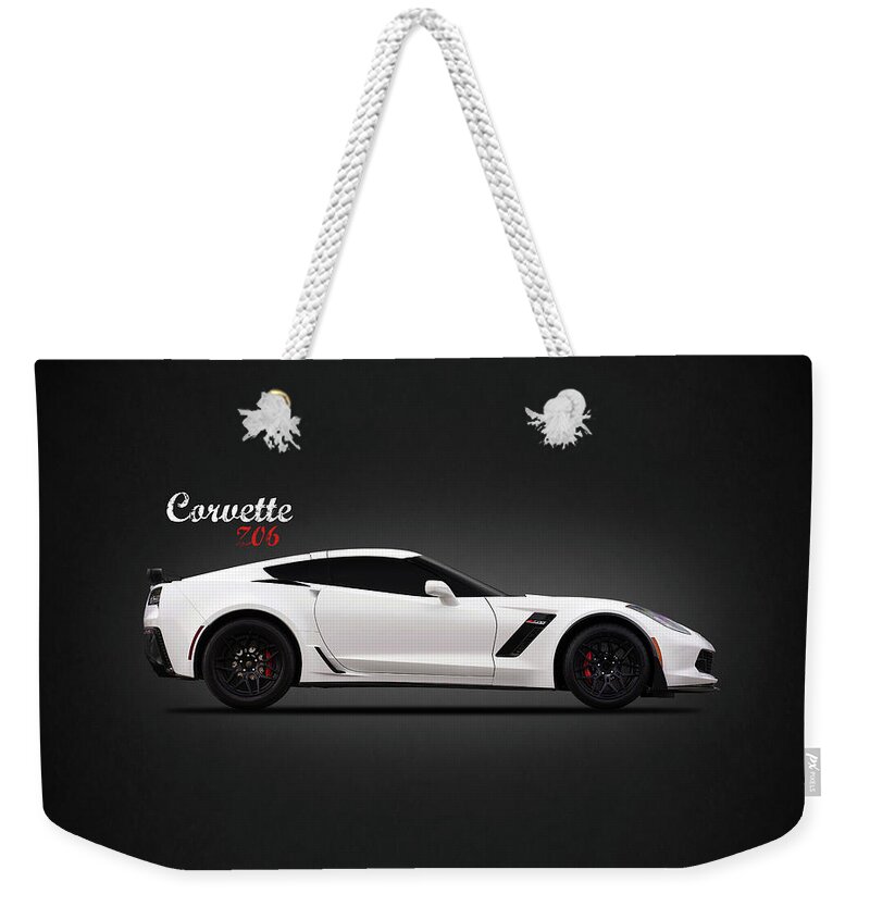 Chevrolet Corvette Weekender Tote Bag featuring the photograph Corvette Z06 by Mark Rogan