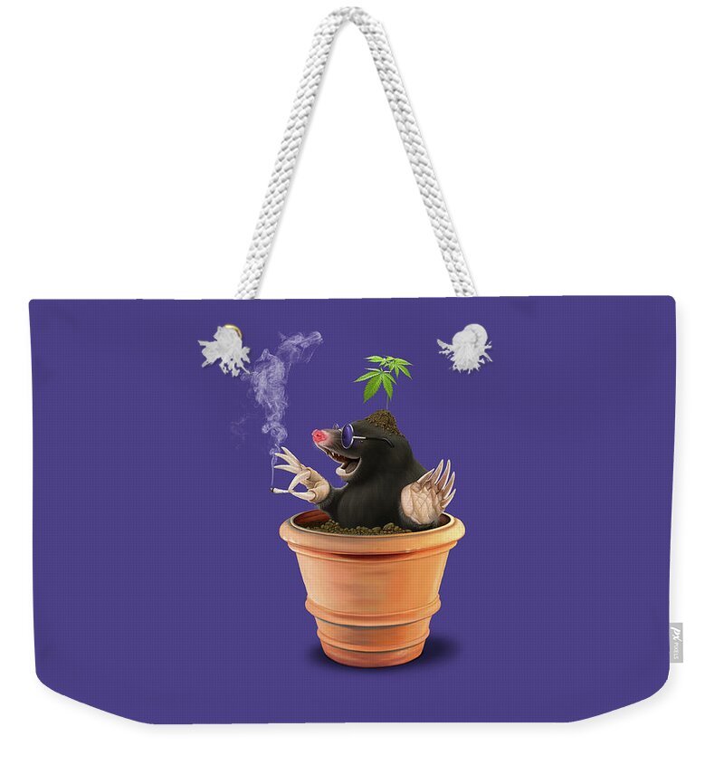 Illustration Weekender Tote Bag featuring the digital art Pot colour by Rob Snow