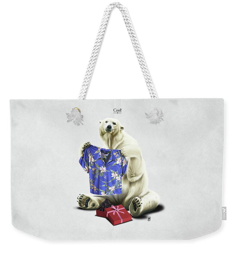 Illustration Weekender Tote Bag featuring the digital art Cool by Rob Snow