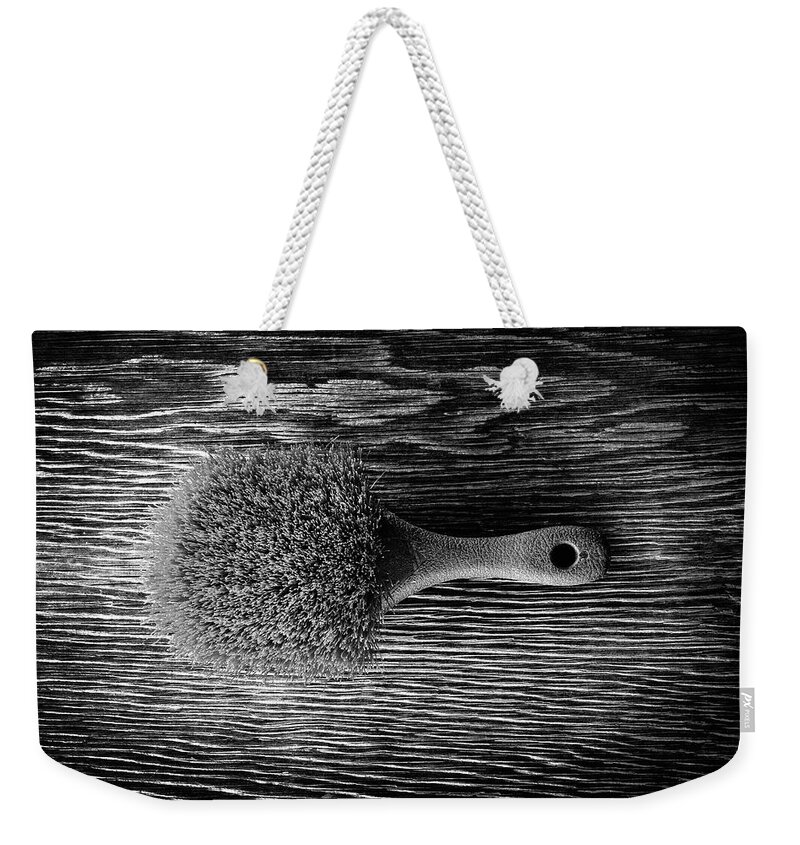 Art Weekender Tote Bag featuring the photograph Scrub Brush UP BW by YoPedro
