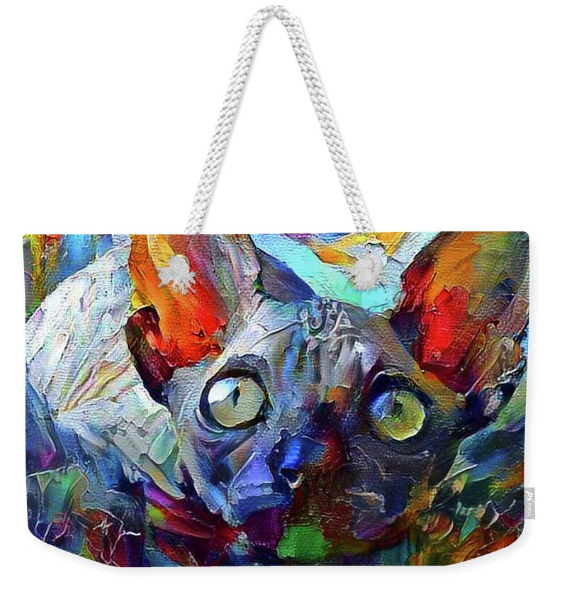 Animals Weekender Tote Bag featuring the digital art Longing by Bunny Clarke