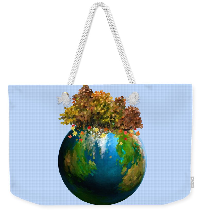 Painting Weekender Tote Bag featuring the painting There is only one by Ivana Westin