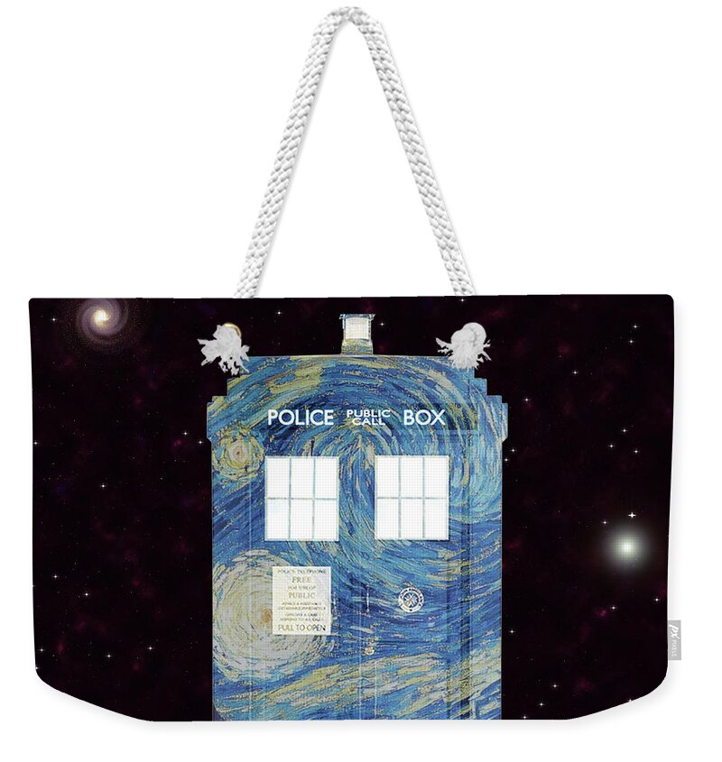 Vincent Van Gogh Weekender Tote Bag featuring the digital art Starry Starry Night by Anthony Murphy