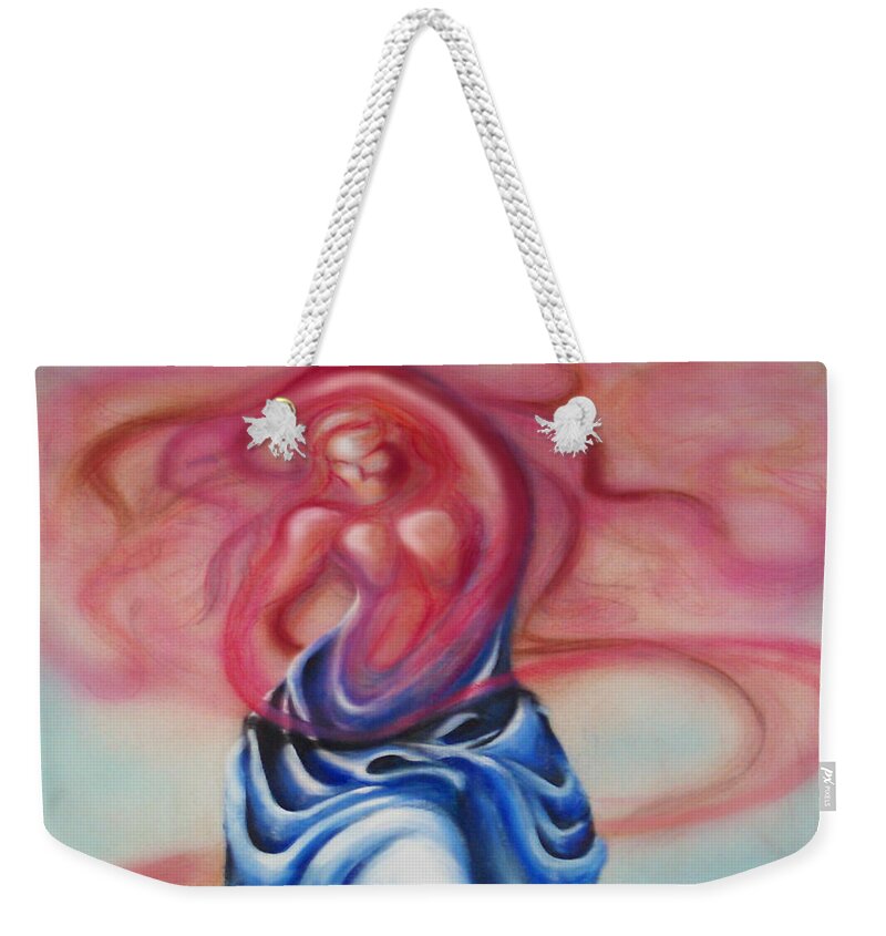 Female Weekender Tote Bag featuring the painting Change by Kevin Middleton