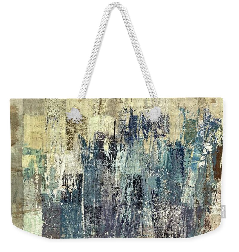 Abstract Weekender Tote Bag featuring the painting Ascension - c03xt-159at2b by Variance Collections