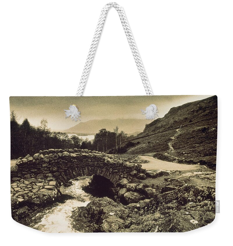 Photography Weekender Tote Bag featuring the photograph Ashness Bridge Cumbria England by Panoramic Images