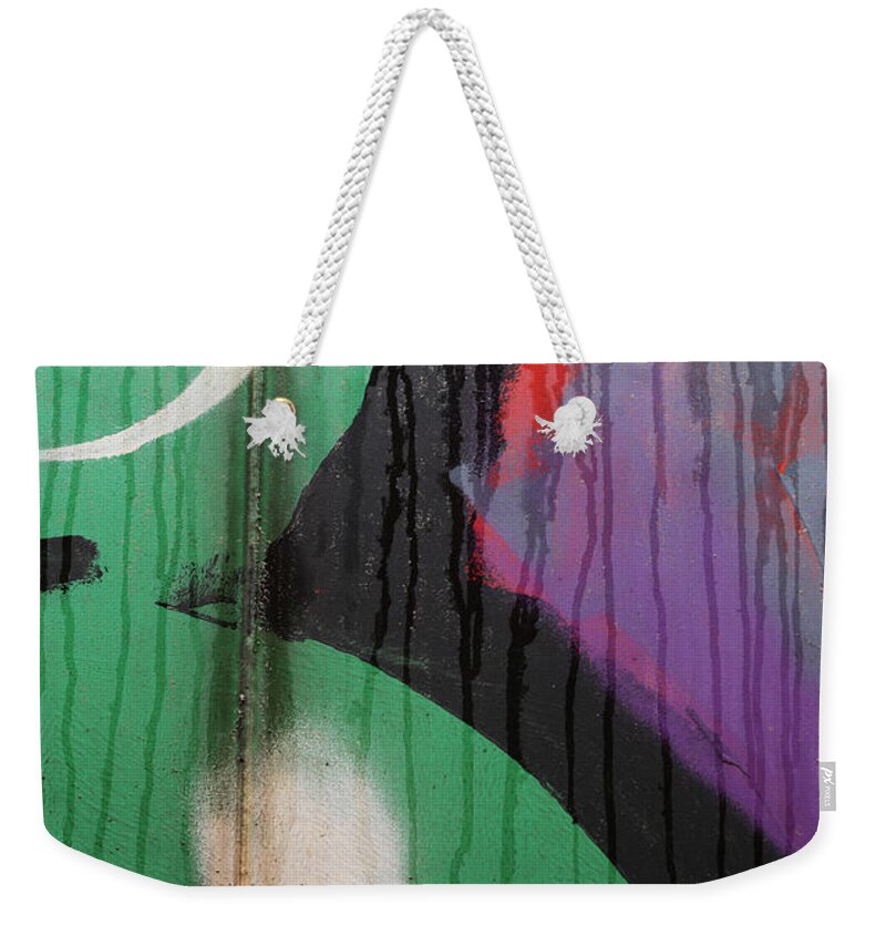 Abstract Weekender Tote Bag featuring the photograph Asking Clown by J C