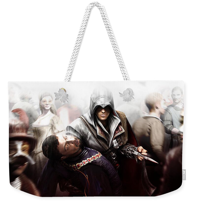 Assassin's Creed Ii Weekender Tote Bag featuring the digital art Assassin's Creed II by Maye Loeser