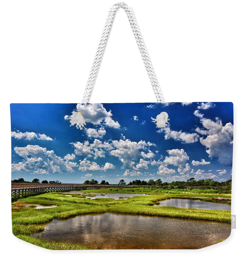Wetlands Weekender Tote Bag featuring the photograph Assateague Summer by Kathi Isserman