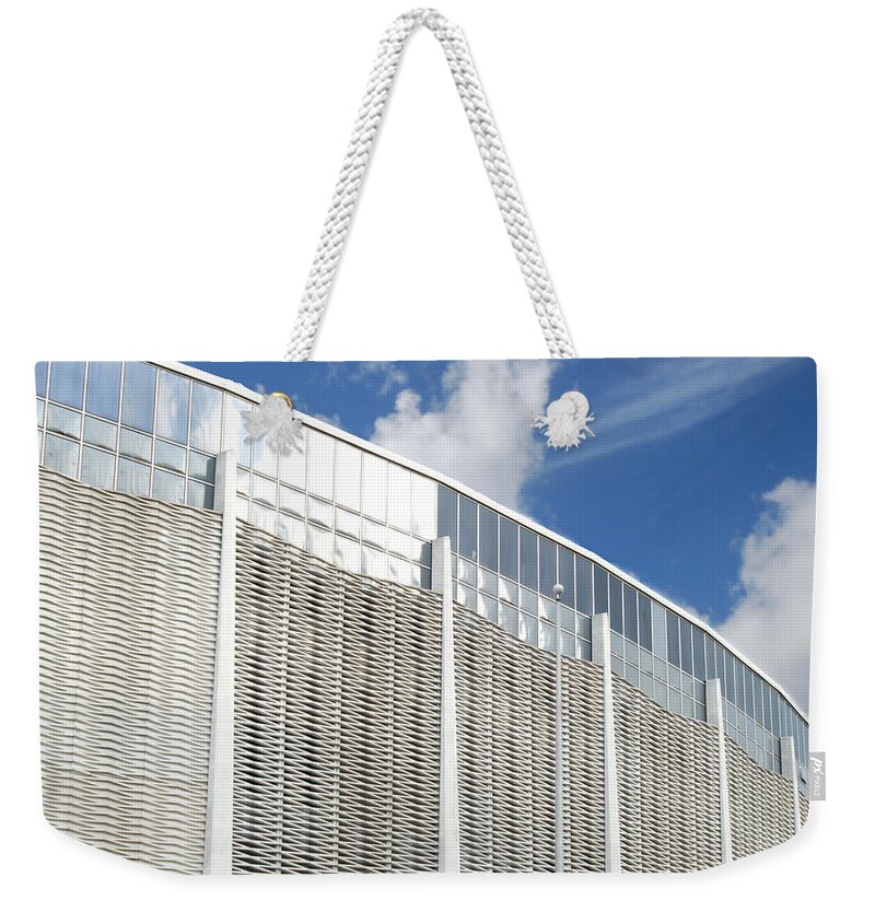 Wright Fine Art Weekender Tote Bag featuring the photograph Astrodome by Paulette B Wright