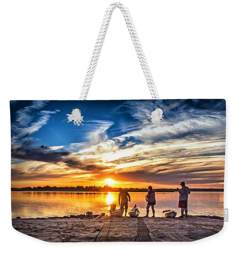  Weekender Tote Bag featuring the photograph At Days End by Phil Mancuso