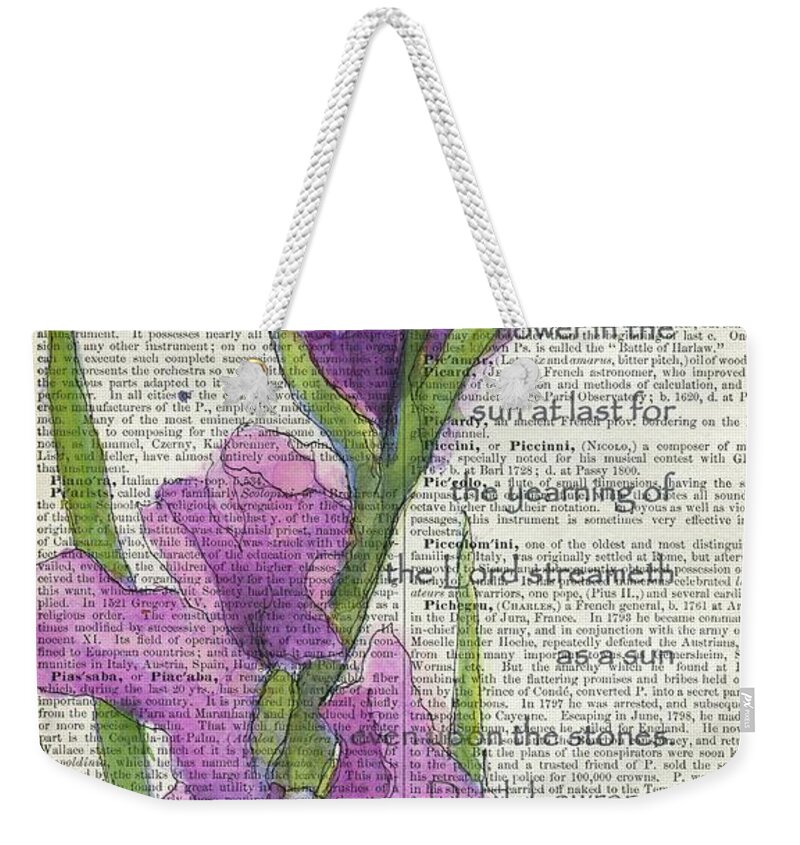 Gladiolus Weekender Tote Bag featuring the painting At Last In the Sunlight 2 by Maria Hunt