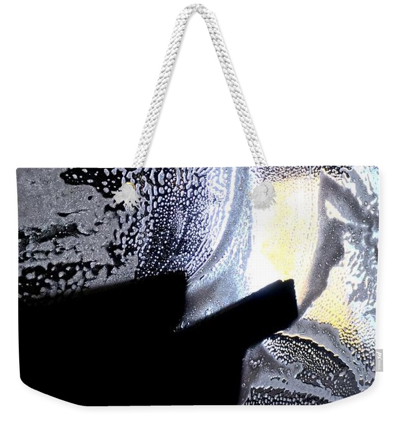 Smart Phone Photography Weekender Tote Bag featuring the photograph At the car wash 5 by Marlene Burns